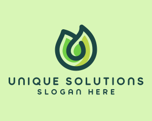 Environmental Nature Leaf logo design