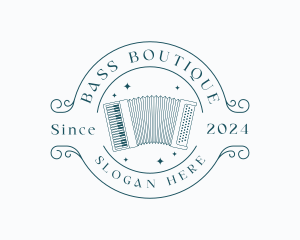 Musical Accordion Instrument logo