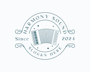 Musical Accordion Instrument logo