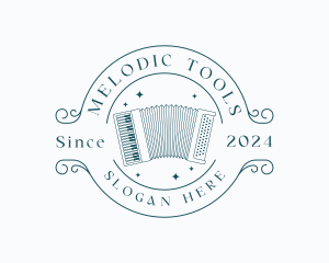 Musical Accordion Instrument logo