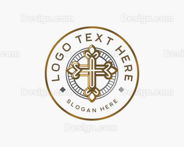 Religious Christian Cross Logo