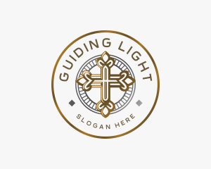 Religious Christian Cross logo design