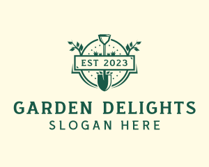 Shovel Plant Garden logo design