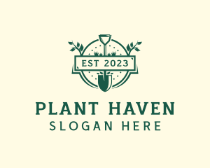 Shovel Plant Garden logo design