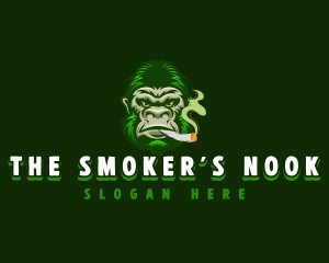 Cigarette Smoker Gorilla logo