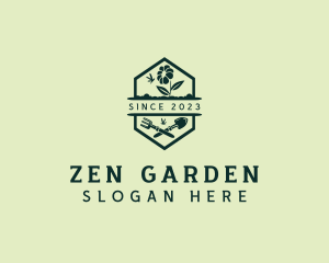 Landscaping Flower Garden logo design