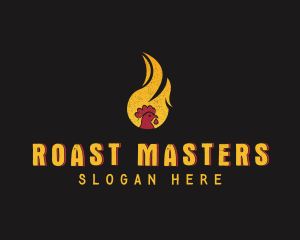 Chicken Flame Grill logo design