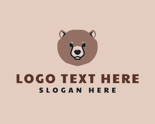 Brown Bear logo example 4
