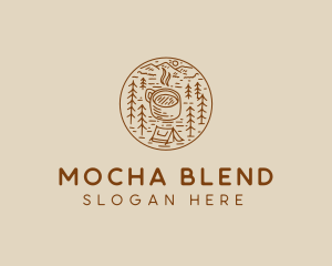 Rustic Coffee Camp logo design