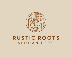 Rustic Coffee Camp logo design