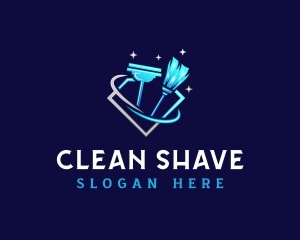 Housekeeping Cleaning Tools logo design