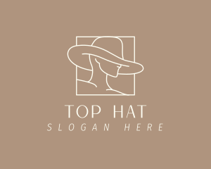 Fashion Model Hat logo design