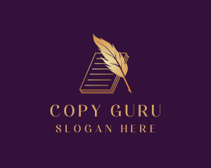 Paper Quill Document logo design