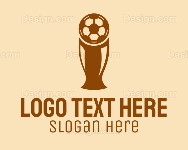 Soccer Trophy Cup Logo