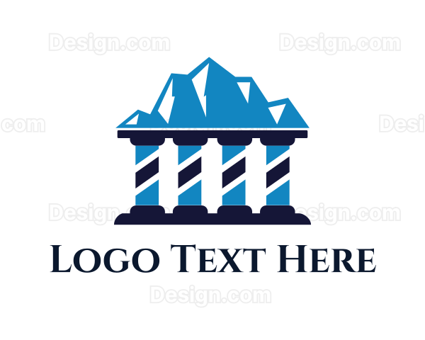 Law Mountain Pillars Logo