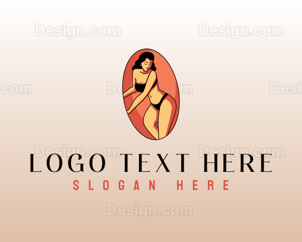 Sexy Pinup Woman Logo