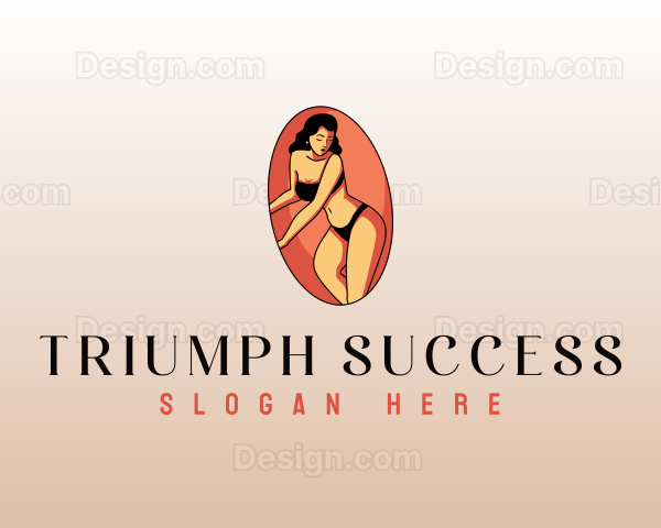 Sexy Pinup Woman Logo