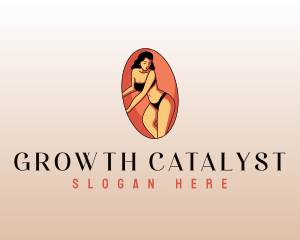 Sexy Pinup Woman Logo