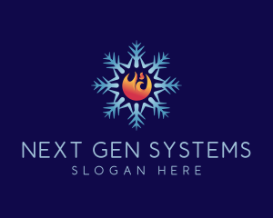 Snowflake Fire Air logo