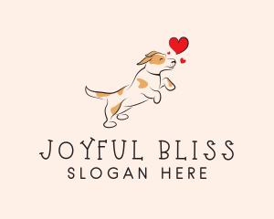 Happy Heart Dog logo design