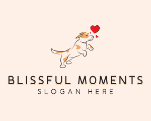 Happy Heart Dog logo design