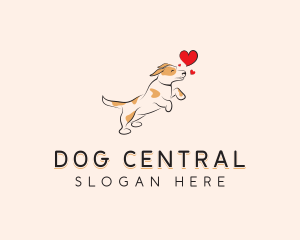 Happy Heart Dog logo design