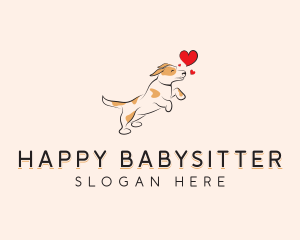 Happy Heart Dog logo design