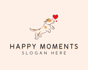 Happy Heart Dog logo design