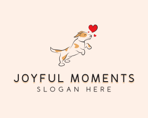 Happy Heart Dog logo design