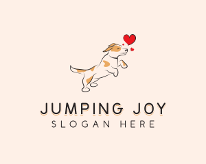 Happy Heart Dog logo design