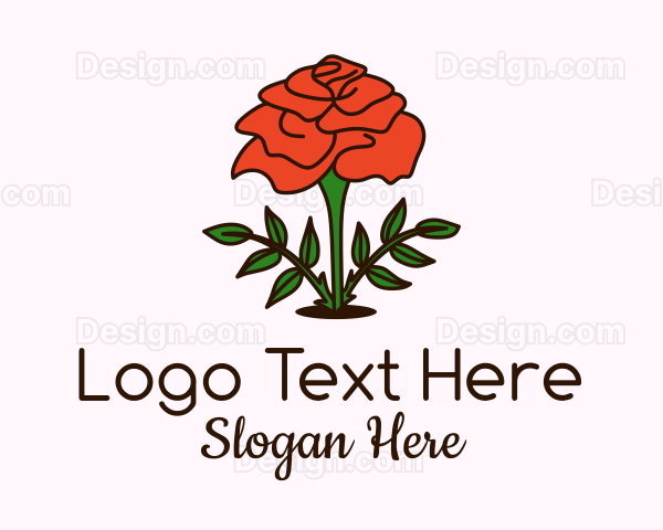 Rose Plant Badge Logo