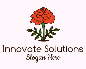 Rose Plant Badge Logo