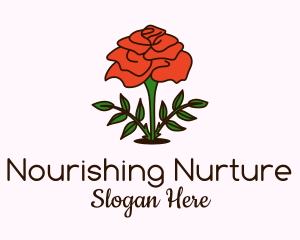 Rose Plant Badge Logo