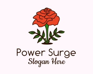 Rose Plant Badge Logo