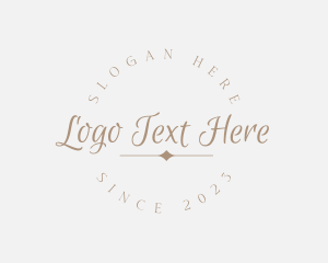 Round Cursive Business logo