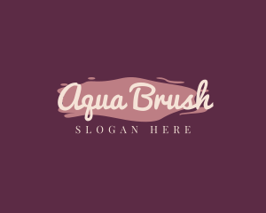 Lifestyle Brush Stroke Wordmark logo design