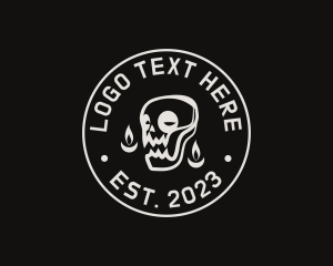 Skull Tattoo Seal logo