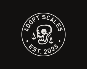 Skull Tattoo Seal logo design