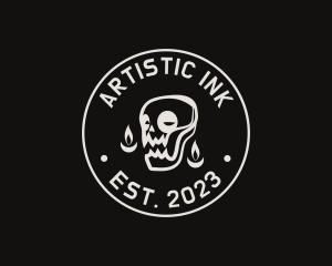 Skull Tattoo Seal logo