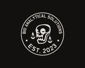 Skull Tattoo Seal logo design