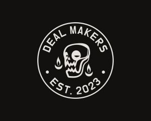 Skull Tattoo Seal logo design