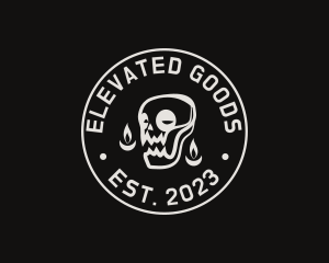 Skull Tattoo Seal logo design