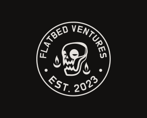 Skull Tattoo Seal logo design