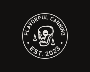 Skull Tattoo Seal logo design