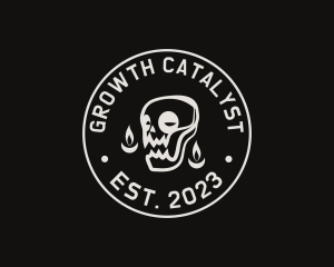 Skull Tattoo Seal logo design