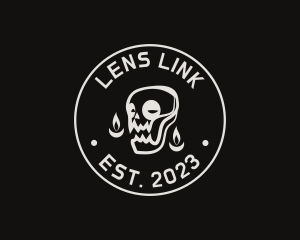 Skull Tattoo Seal logo design