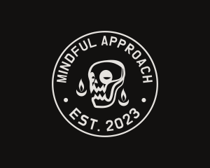 Skull Tattoo Seal logo design