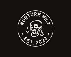 Skull Tattoo Seal logo design