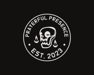 Skull Tattoo Seal logo design