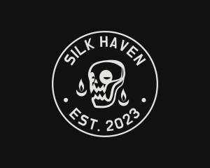 Skull Tattoo Seal logo design